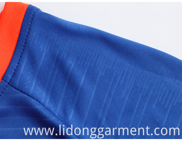 OEM Latest Fashionable custom blank white blue soccer jersey design